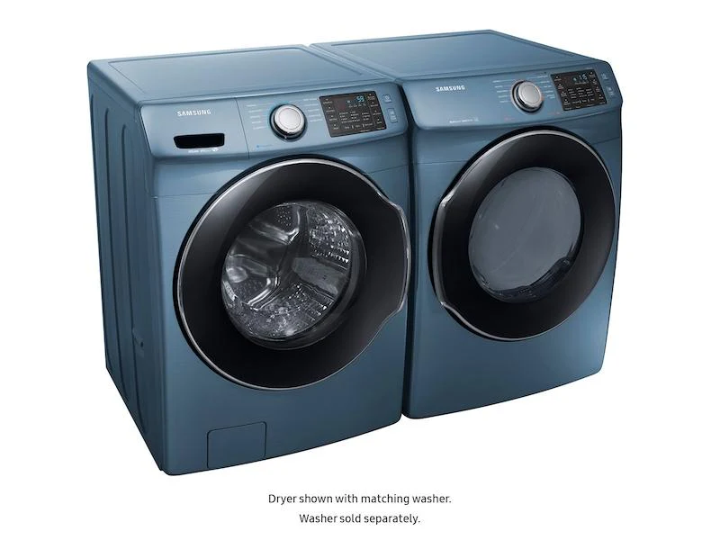 Samsung DVE45M5500Z 7.5 cu. ft. Electric Dryer in Azure Blue - Image 8