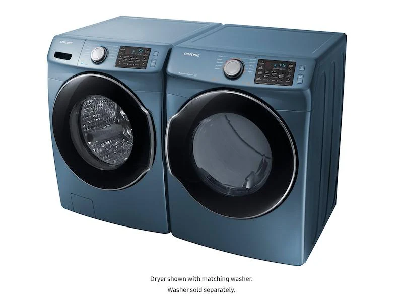 Samsung DVE45M5500Z 7.5 cu. ft. Electric Dryer in Azure Blue - Image 9
