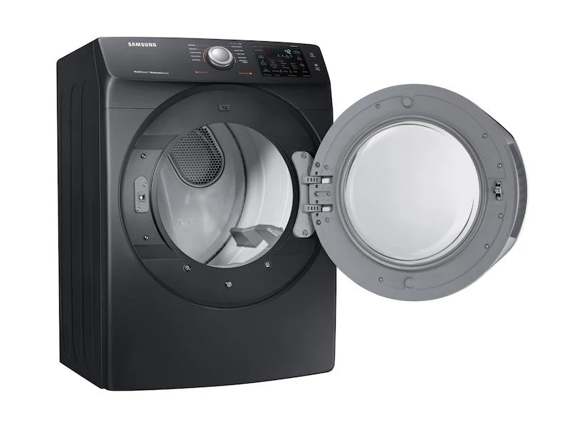 Samsung DVE45N5300V 7.5 cu. ft. Electric Dryer with Steam in Black Stainless Steel - Image 2