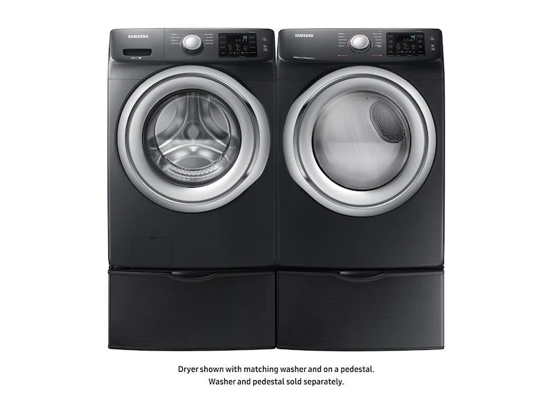 Samsung DVE45N5300V 7.5 cu. ft. Electric Dryer with Steam in Black Stainless Steel - Image 4