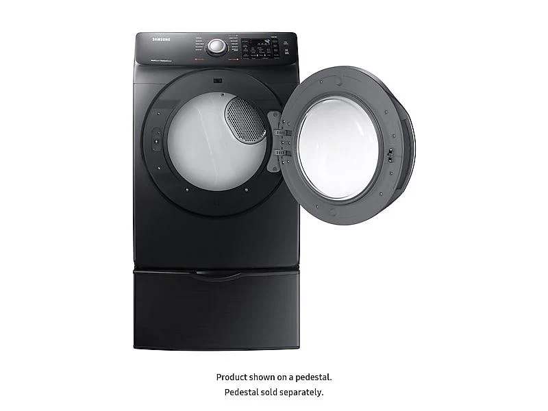 Samsung DVE45N5300V 7.5 cu. ft. Electric Dryer with Steam in Black Stainless Steel - Image 8