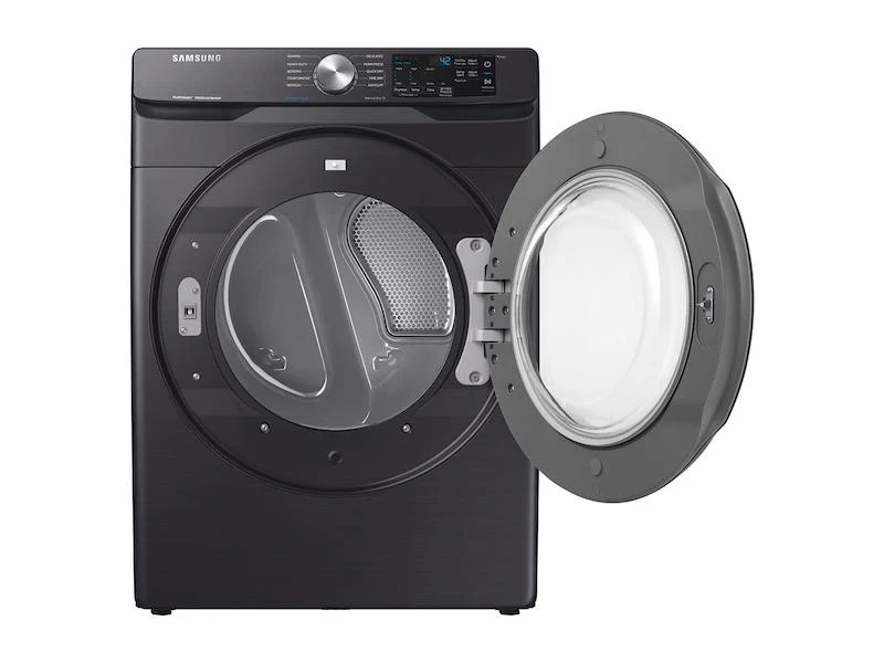 Samsung DVE45R6100V 7.5 cu. ft. Electric Dryer with Steam Sanitize+ in Black Stainless Steel - Image 2