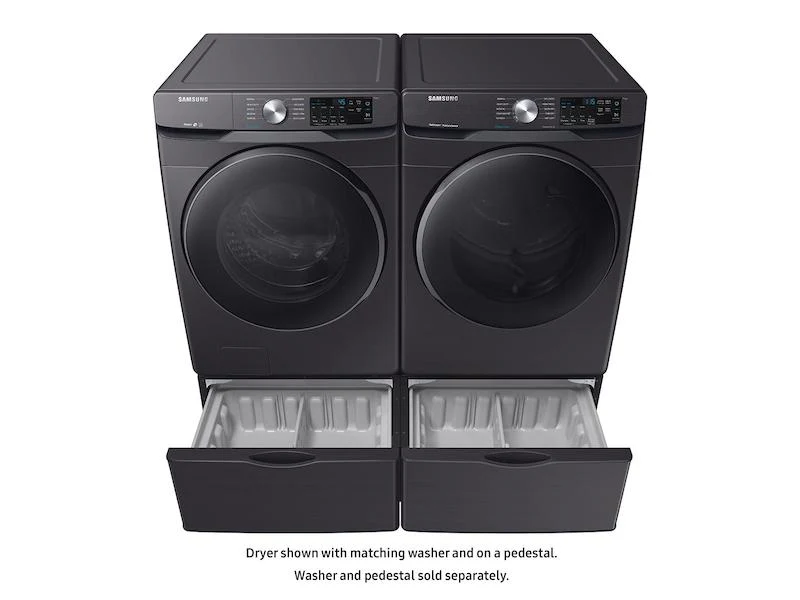 Samsung DVE45R6100V 7.5 cu. ft. Electric Dryer with Steam Sanitize+ in Black Stainless Steel - Image 7