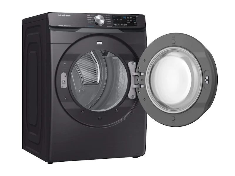 Samsung DVE45R6100V 7.5 cu. ft. Electric Dryer with Steam Sanitize+ in Black Stainless Steel - Image 8