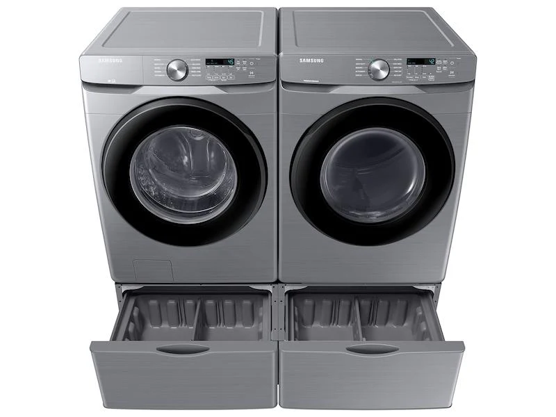 Samsung DVE45T6000P 7.5 cu. ft. Front Load Electric Dryer with Sensor Dry in Platinum - Image 6