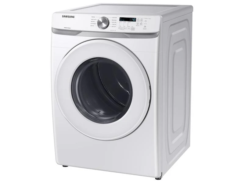 Samsung 7.5 cu. ft. Electric Long Vent Dryer with Sensor Dry in White - Image 10