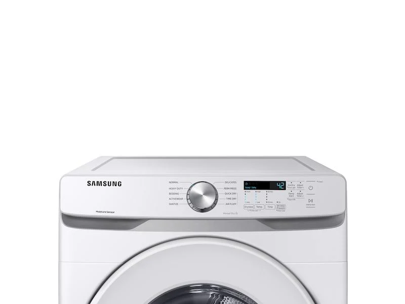 Samsung 7.5 cu. ft. Electric Long Vent Dryer with Sensor Dry in White - Image 2