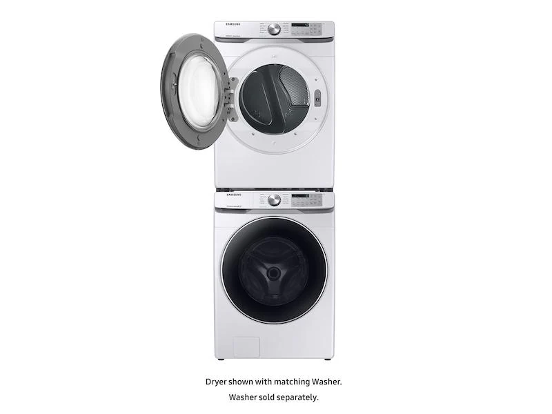 Samsung DVE45T6200W 7.5 cu. ft. Electric Dryer with Steam Sanitize+ in White - Image 10