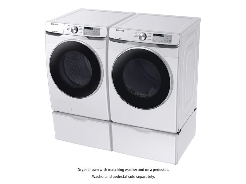 Samsung DVE45T6200W 7.5 cu. ft. Electric Dryer with Steam Sanitize+ in White - Image 11