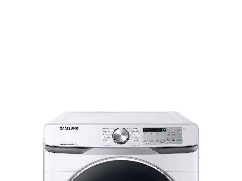 Samsung DVE45T6200W 7.5 cu. ft. Electric Dryer with Steam Sanitize+ in White - Image 2