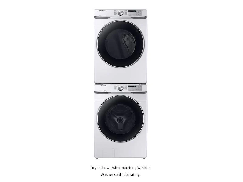 Samsung DVE45T6200W 7.5 cu. ft. Electric Dryer with Steam Sanitize+ in White - Image 4