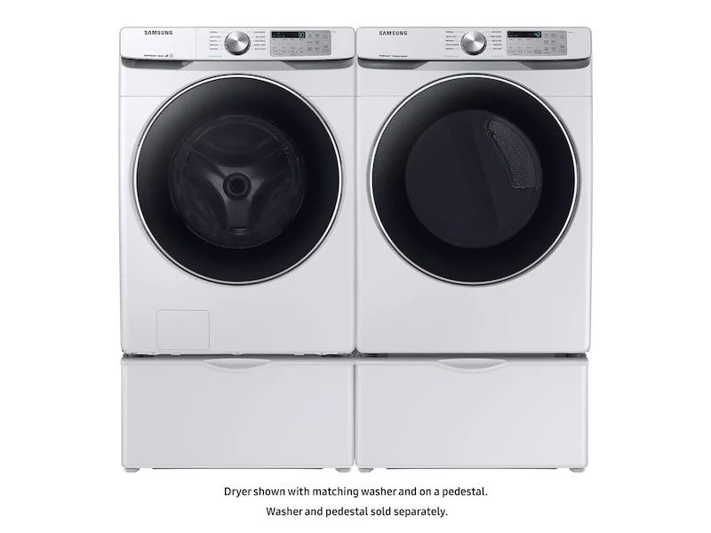 Samsung DVE45T6200W 7.5 cu. ft. Electric Dryer with Steam Sanitize+ in White - Image 5