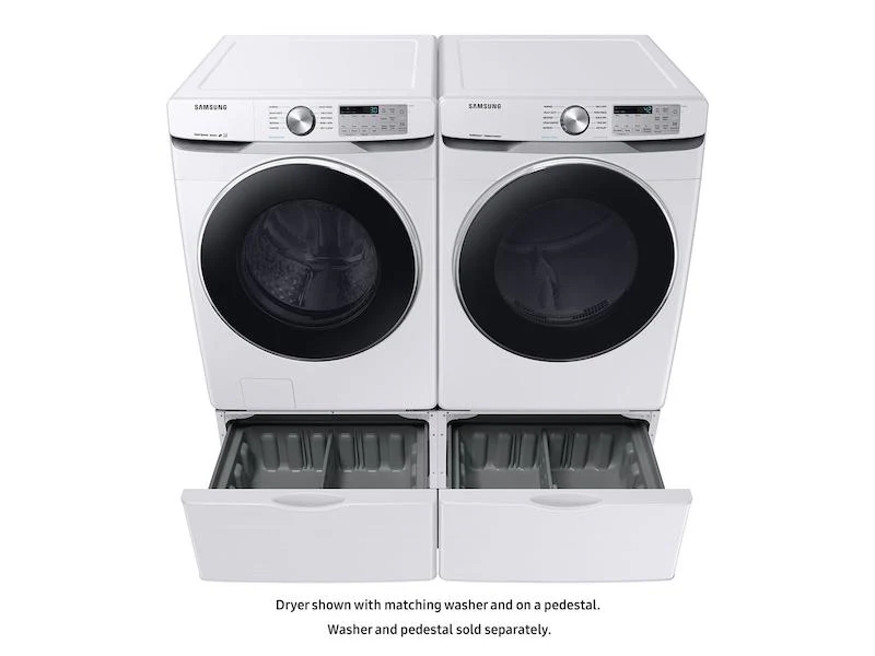 Samsung DVE45T6200W 7.5 cu. ft. Electric Dryer with Steam Sanitize+ in White - Image 6