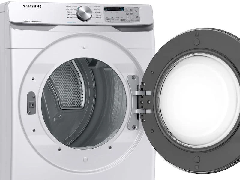 Samsung DVE45T6200W 7.5 cu. ft. Electric Dryer with Steam Sanitize+ in White - Image 7