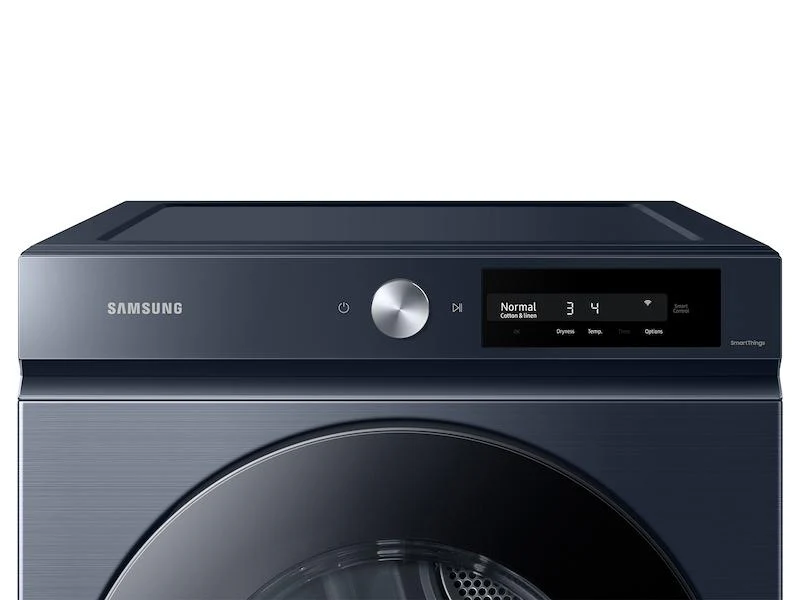 Samsung DVE46BB6700DA3 Bespoke 7.5 cu. ft. Large Capacity Electric Dryer with Super Speed Dry and AI Smart Dial in Brushed Navy - Image 2