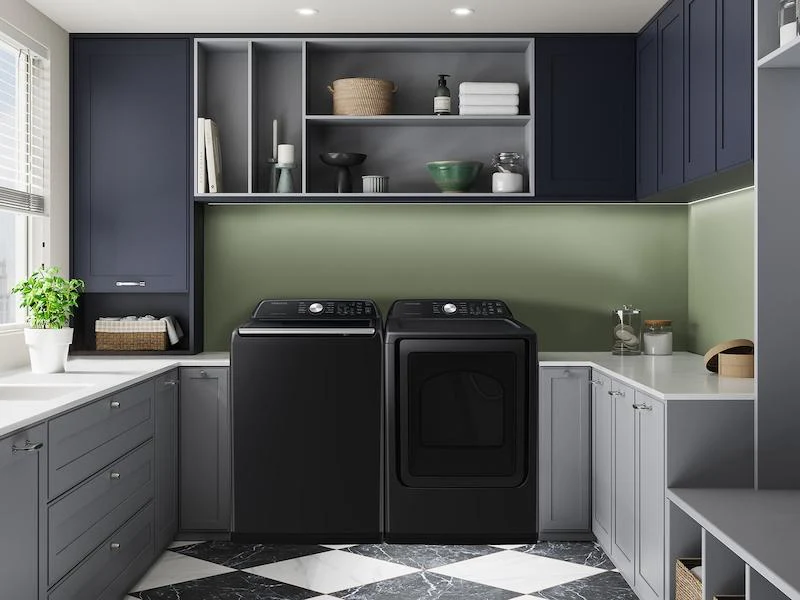 Samsung DVE47CG3500VA3 7.4 cu. ft. Smart Electric Dryer with Sensor Dry in Brushed Black - Image 3
