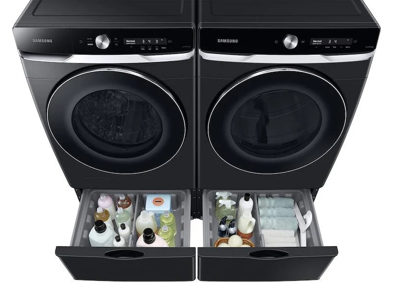 Samsung DVE50A8800V 7.5 cu. ft. Smart Dial Electric Dryer with Super Speed Dry in Brushed Black - Image 6