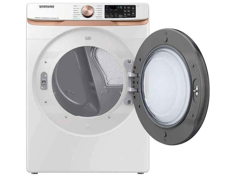 Samsung DVE50BG8300EA3 7.5 cu. ft. Smart Electric Dryer with Steam Sanitize+ and Sensor Dry in Ivory - Image 4