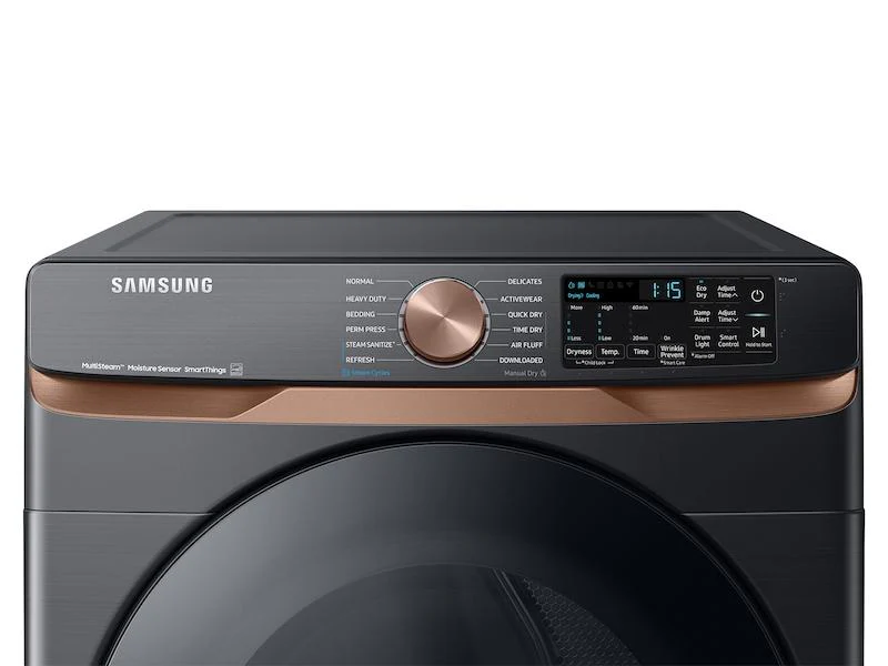 Samsung DVE50BG8300VA3 7.5 cu. ft. Smart Electric Dryer with Steam Sanitize+ and Sensor Dry in Brushed Black - Image 2