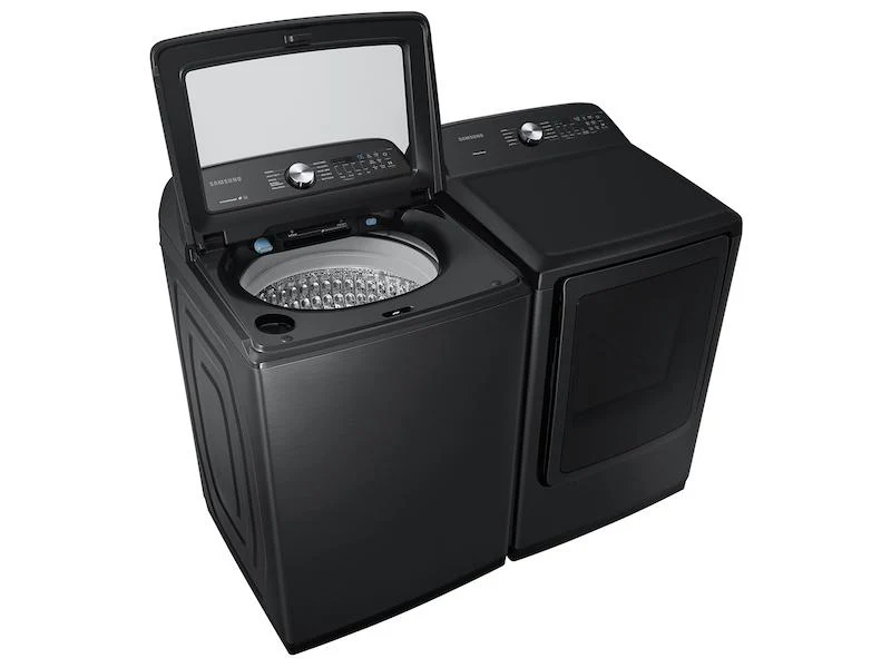 Samsung DVE50R5200V 7.4 cu. ft. Capacity Electric Dryer with Sensor Dry in Brushed Black - Image 6