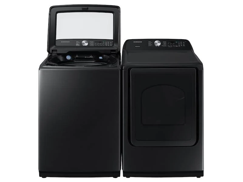 Samsung DVE50R5200V 7.4 cu. ft. Capacity Electric Dryer with Sensor Dry in Brushed Black - Image 9