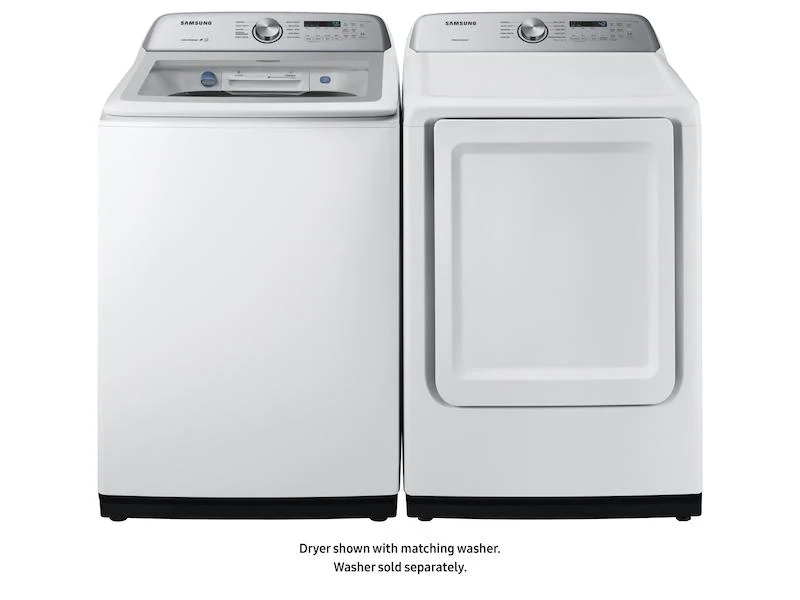 Samsung DVE50R5200W 7.4 cu. ft. Electric Dryer with Sensor Dry in White - Image 5