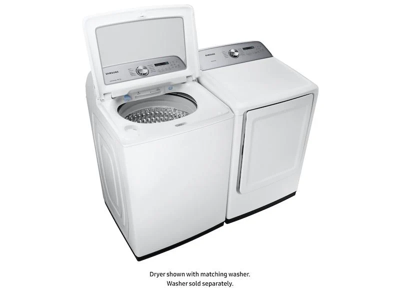 Samsung DVE50R5200W 7.4 cu. ft. Electric Dryer with Sensor Dry in White - Image 6