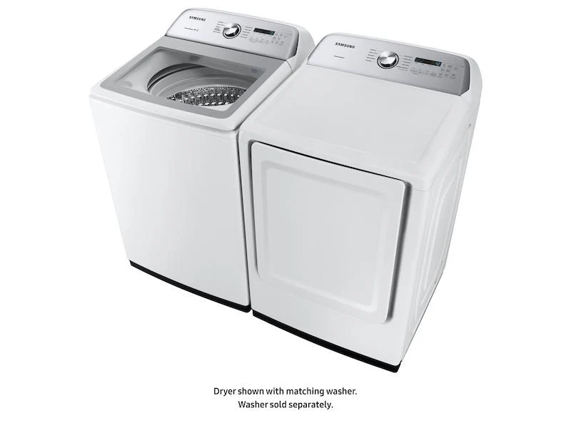 Samsung DVE50R5200W 7.4 cu. ft. Electric Dryer with Sensor Dry in White - Image 8