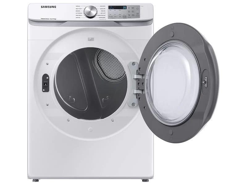 Samsung DVE51CG8000W 7.5 cu. ft. Smart Electric Dryer with Sensor Dry in White - Image 9