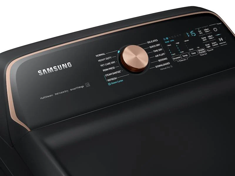 Samsung DVE54CG7550V 7.4 cu. ft. Smart Electric Dryer with Pet Care Dry and Steam Sanitize+ in Brushed Black - Image 6