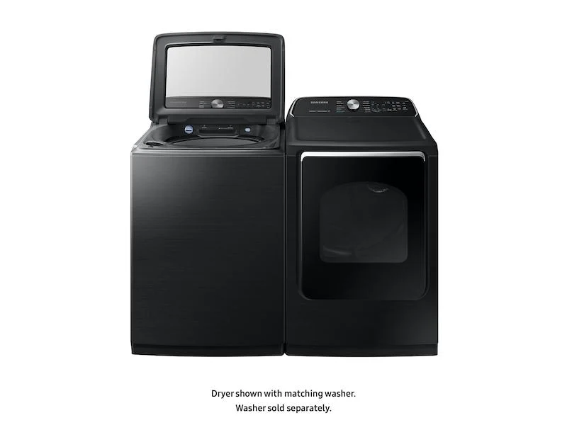 Samsung DVE54R7600V 7.4 cu. ft. Electric Dryer with Steam Sanitize+ in Black Stainless Steel - Image 7