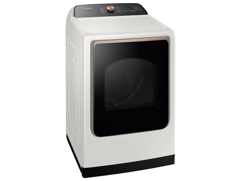 Samsung DVE55A7300E 7.4 cu. ft. Smart Electric Dryer with Steam Sanitize+ in Ivory - Image 3