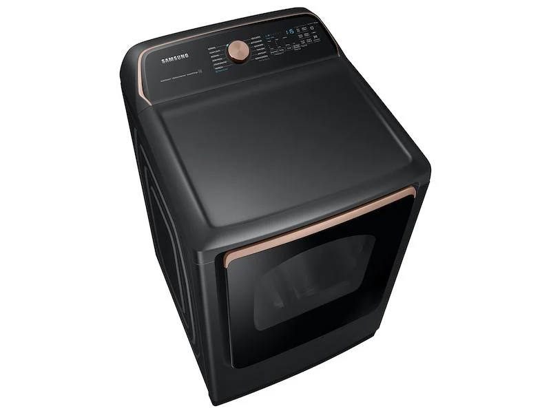 Samsung DVE55A7700V 7.4 cu. ft. Smart Electric Dryer with Steam Sanitize+ in Brushed Black - Image 4