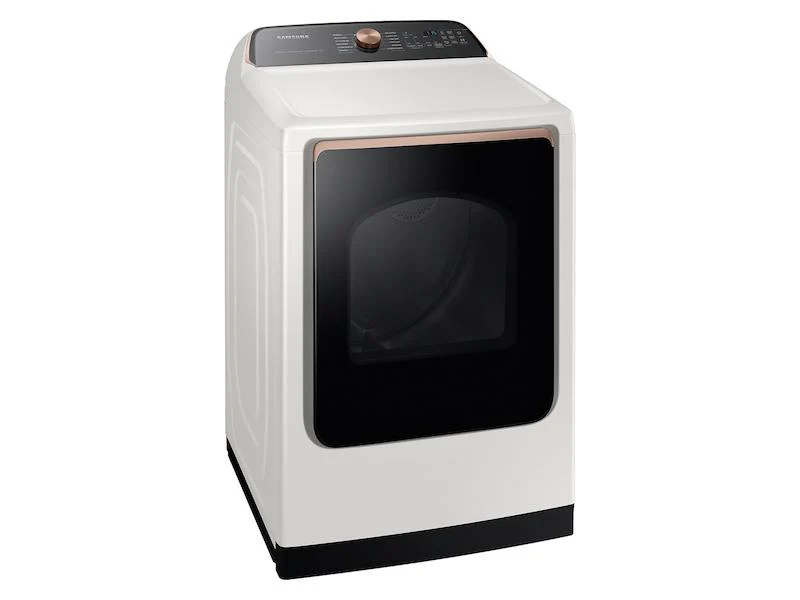 Samsung DVE55CG7500E 7.4 cu. ft. Smart Electric Dryer with Steam Sanitize+ in Ivory - Image 4