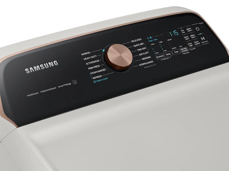 Samsung DVE55CG7500E 7.4 cu. ft. Smart Electric Dryer with Steam Sanitize+ in Ivory - Image 6