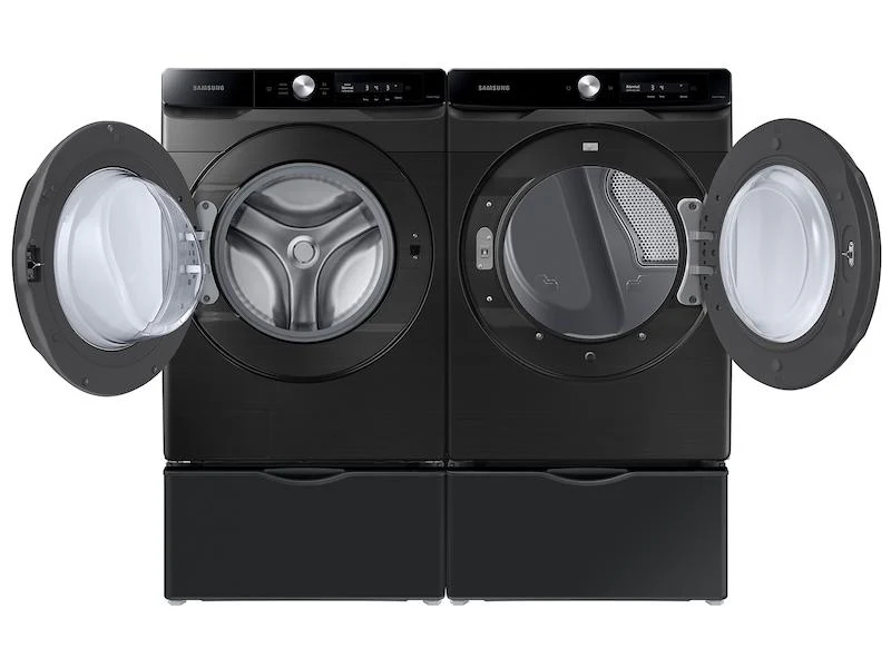 Samsung 7.5 cu. ft. Smart Dial Gas Dryer with Super Speed Dry in Brushed Black - Image 11