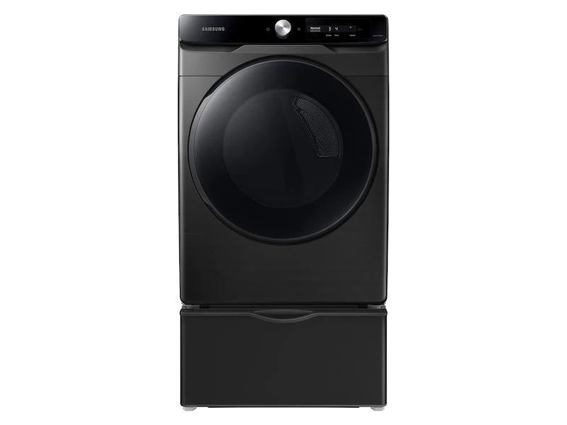 Samsung 7.5 cu. ft. Smart Dial Gas Dryer with Super Speed Dry in Brushed Black - Image 3