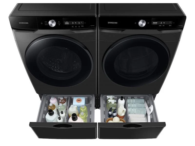 Samsung 7.5 cu. ft. Smart Dial Gas Dryer with Super Speed Dry in Brushed Black - Image 6