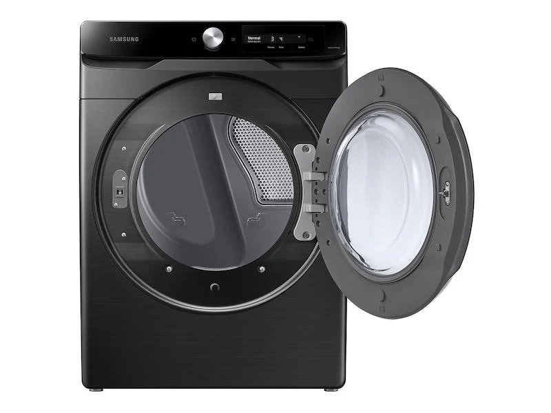 Samsung 7.5 cu. ft. Smart Dial Gas Dryer with Super Speed Dry in Brushed Black - Image 8