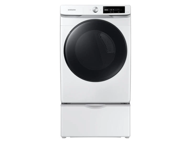 Samsung 7.5 cu. ft. Smart Dial Gas Dryer with Super Speed Dry in White - Image 3