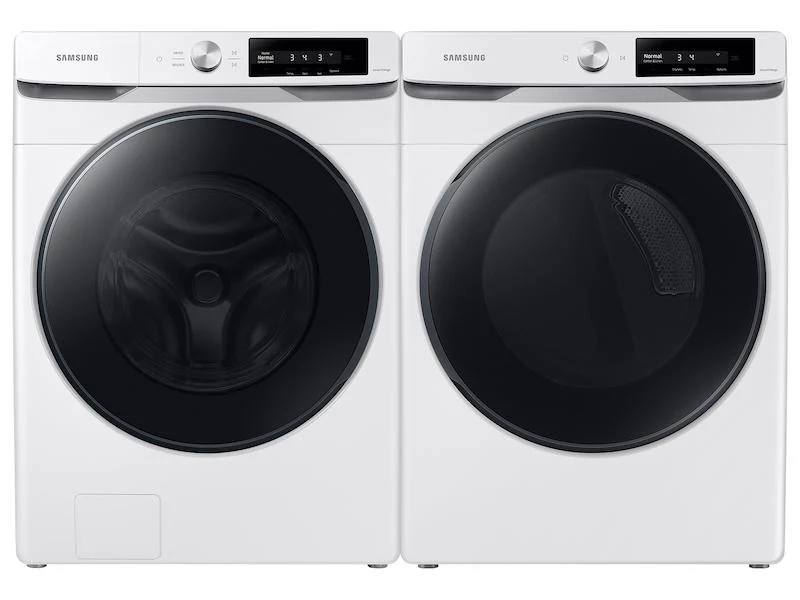 Samsung 7.5 cu. ft. Smart Dial Gas Dryer with Super Speed Dry in White - Image 5