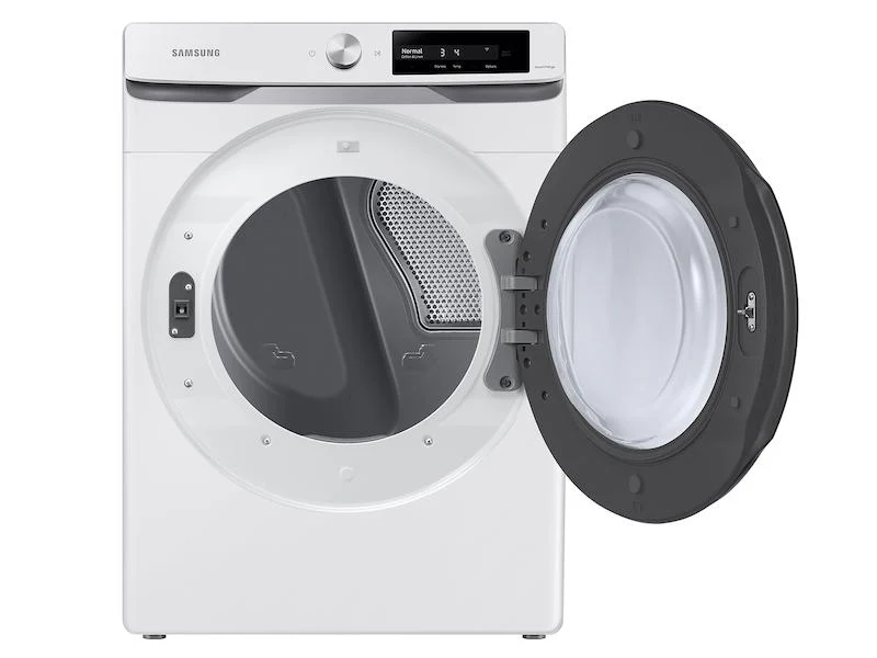 Samsung 7.5 cu. ft. Smart Dial Gas Dryer with Super Speed Dry in White - Image 8