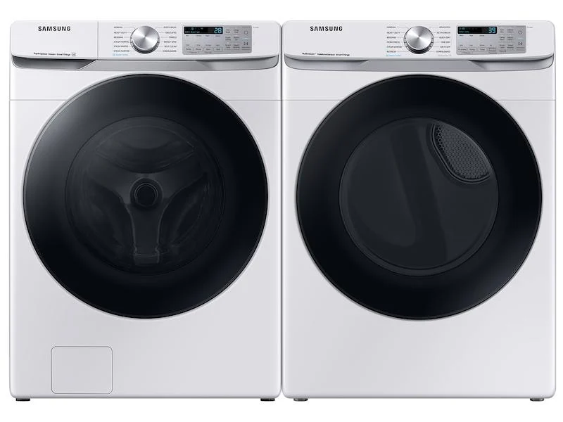 Samsung DVG45B6300W 7.5 cu. ft. Smart Gas Dryer with Steam Sanitize+ in White - Image 4