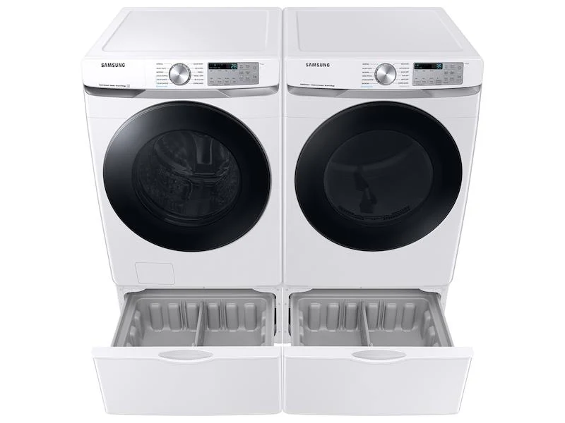 Samsung DVG45B6300W 7.5 cu. ft. Smart Gas Dryer with Steam Sanitize+ in White - Image 5
