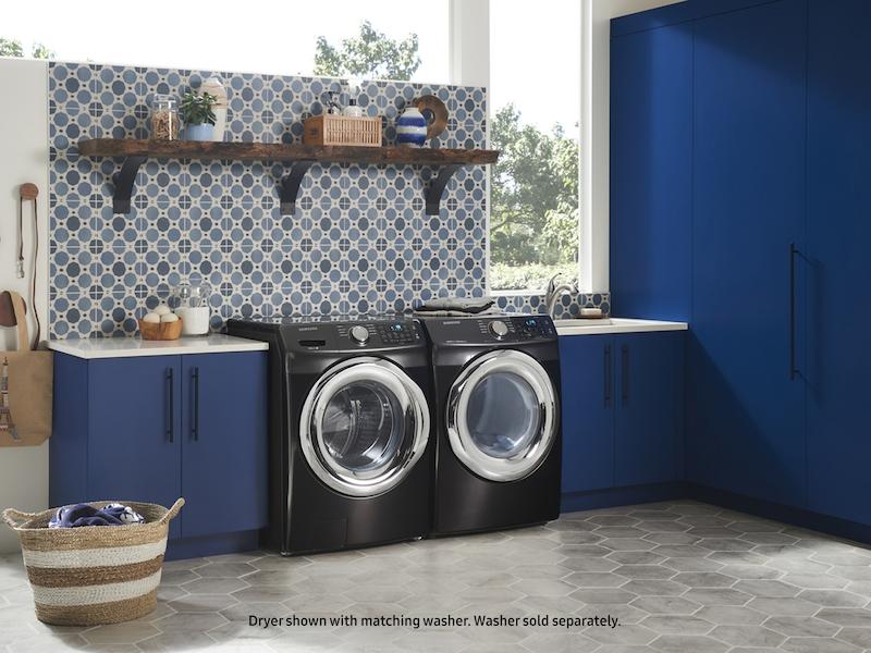 Samsung DVG45N5300V 7.5 cu. ft. Gas Dryer with Steam in Black Stainless Steel - Image 9