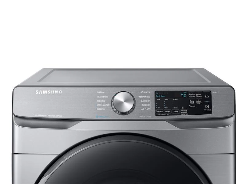 Samsung DVG45R6100P 7.5 cu. ft. Gas Dryer with Steam Sanitize+ in Platinum - Image 2