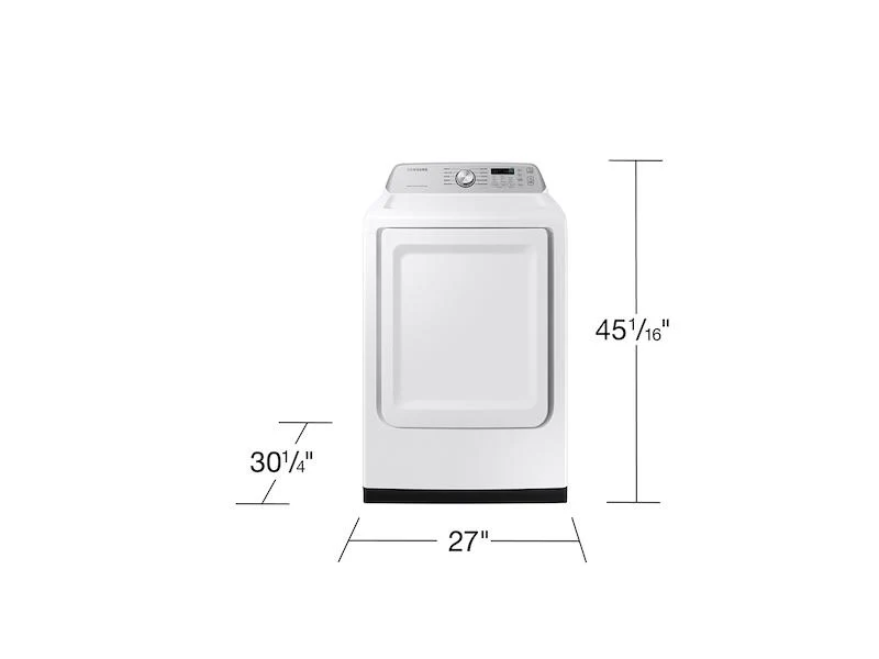 Samsung DVG47CG3500WA3 7.4 cu. ft. Smart Gas Dryer with Sensor Dry in White - Image 2