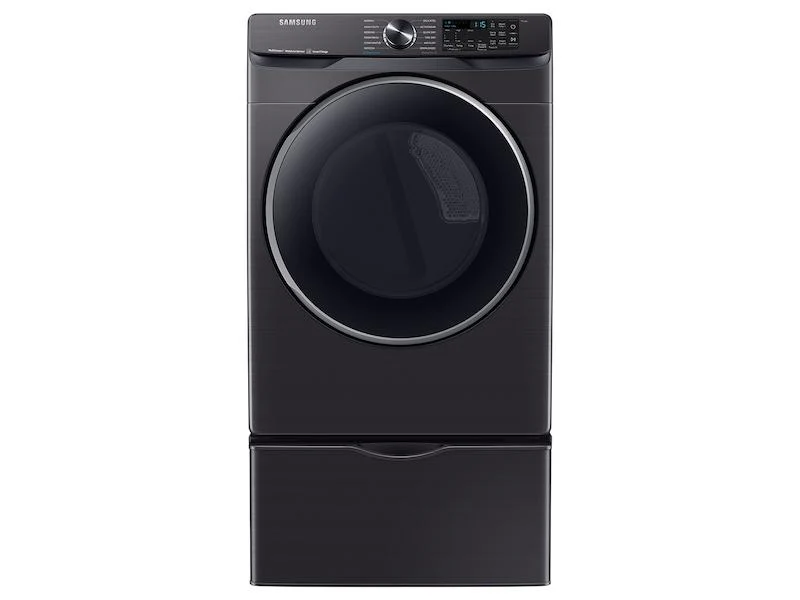 Samsung DVG50A8500V 7.5 cu. ft. Smart Gas Dryer with Steam Sanitize+ in Brushed Black - Image 3