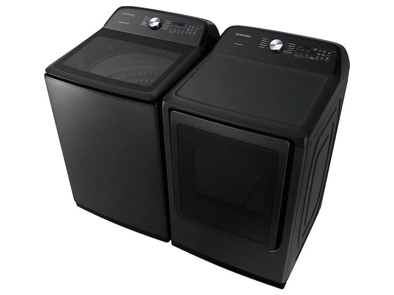 Samsung DVG50R5200V 7.4 cu. ft. Capacity Gas Dryer with Sensor Dry in Brushed Black - Image 8