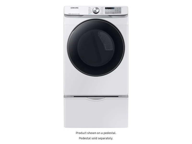Samsung DVG50R8500W 7.5 cu. ft. Smart Gas Dryer with Steam Sanitize+ in White - Image 4